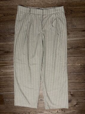 Rachel Zoe Women’s Tan Pinstripe Dress Pants